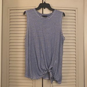 Banana Republic striped knot tank